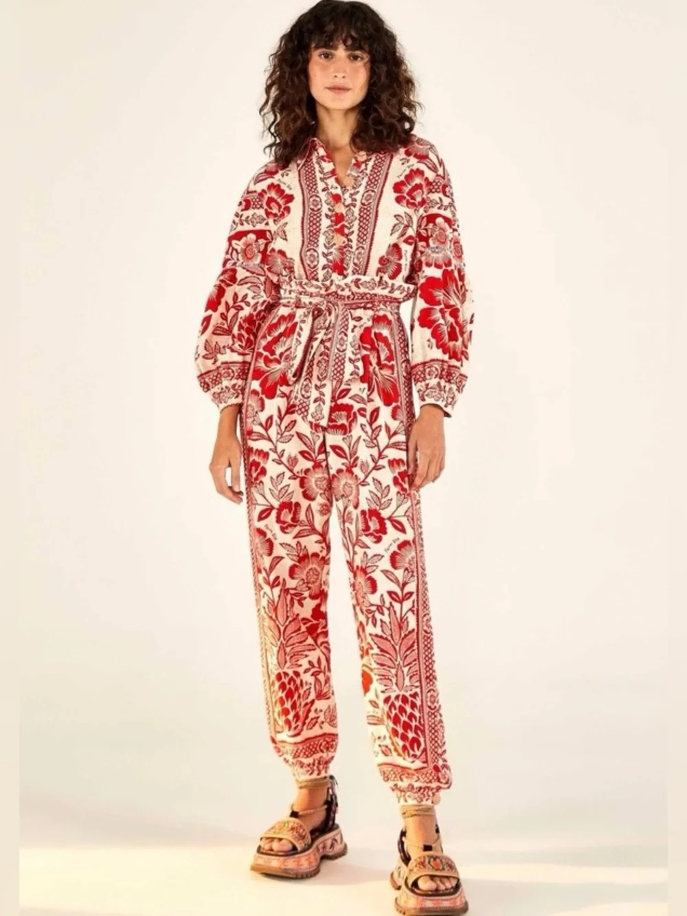Stunning FARM Rio Pineapple Garden Jumpsuit - Picture 1 of 6